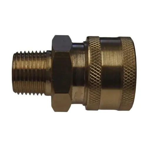 Quick Connect Socket Male 3/8" Brass