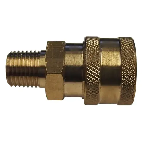 Quick Connect Socket Male 1/4" Brass