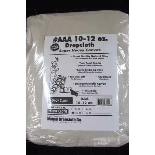 Drop Cloth Super Heavy Canvas 12 x 15