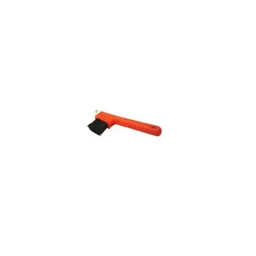 7" Hoof Pick With Brush - Red