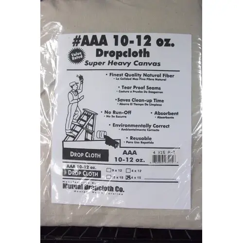 Drop Cloth Super Heavy Canvas 4 x 15