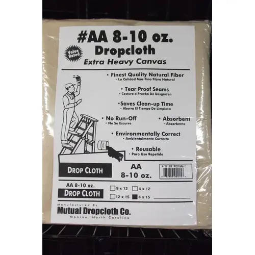 Drop Cloth Extra Heavy Canvas 4 x 15 Drop Cloth Extra Heavy Canvas 4 x 15