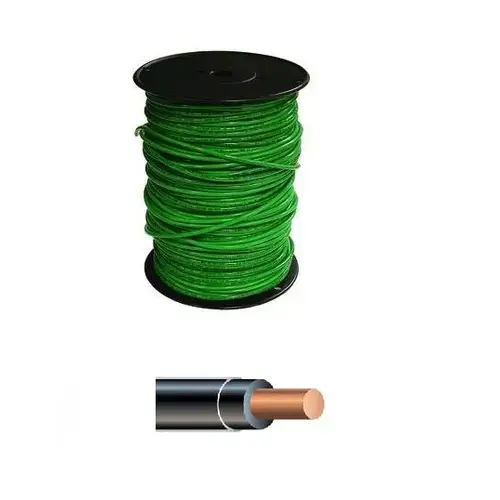 THHN Copper Wire Solid 12-Gauge 500ft - Green THHN Copper Wire Solid 12-Gauge 500ft - Green