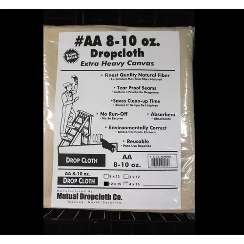 Drop Cloth Extra Heavy Canvas 12 x 15