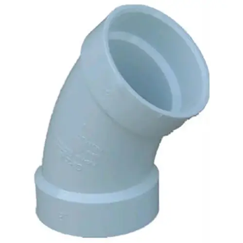 1 1/2" PVC 45 degree Sanitary Elbow 1 1/2" PVC 45 degree Sanitary Elbow