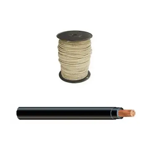 THHN Copper Wire Solid 10-Gauge 500ft - White THHN Copper Wire Solid 10-Gauge 500ft - White