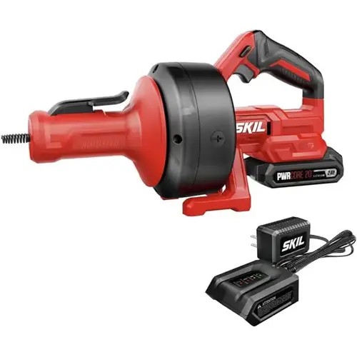 Skil Power Snake Drain Cleaner Kit, Battery, 1/4 in Dia Cable, 25 ft L Cable Skil Power Snake Drain Cleaner Kit, Battery, 1/4 in Dia Cable, 25 ft L Cable