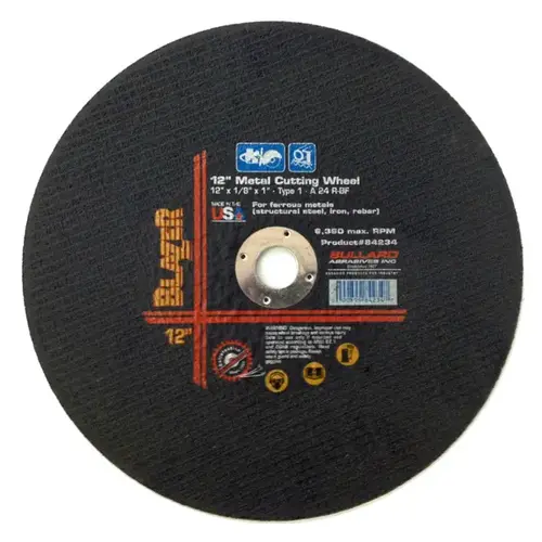 Metal Cutoff Blade - 12" X 1/8" X 1"