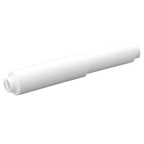 Plastic Contemporary Paper Holder Roller, Contemporary Series, 6" X 1" X 1" Dimensions, Glacier White Finish