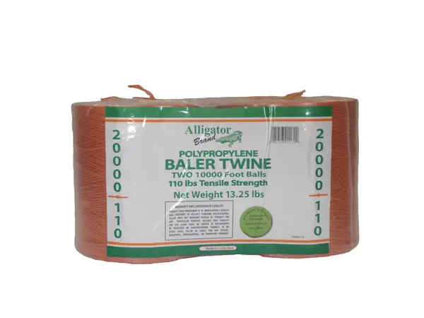 Alligator Brand 20 000 FT Orange Poly Baler Twine 19900533