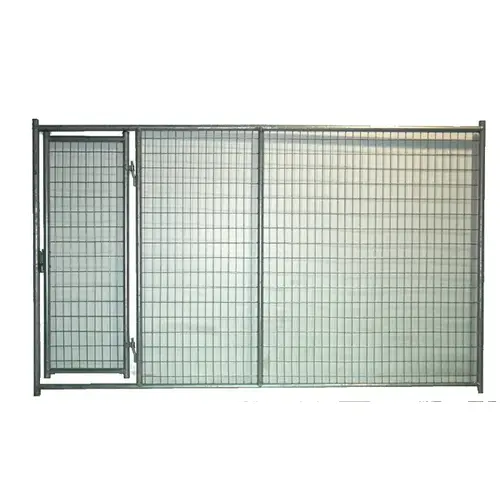Dog Kennel Side Panel with Single Entrance Door 10ft Hot Dipped Galvanized Dog Kennel Side Panel with Single Entrance Door 10ft Hot Dipped Galvanized