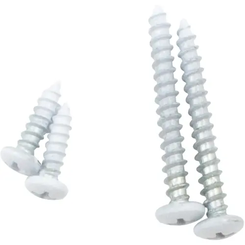 Shelf Bracket Screws - pack of 4 - White Shelf Bracket Screws - pack of 4 - White