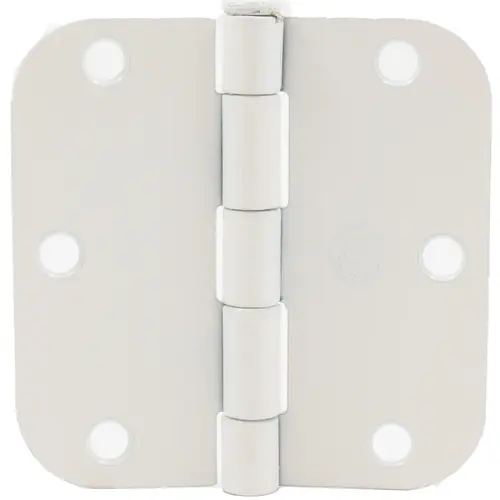 Standard Hinge, 3-1/2 Inches, 5/8" Radius Corner, Bulk Pack (100 Each), Gloss White Standard Hinge, 3-1/2 Inches, 5/8" Radius Corner, Bulk Pack (100 Each), Gloss White