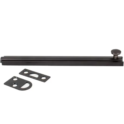 6" Surface Bolt - Matte Black 6" Surface Bolt - Matte Black