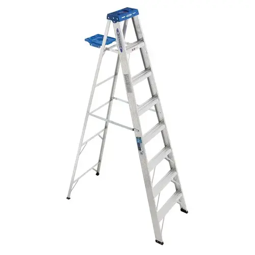 Step Ladder Single-Sided Aluminum Type I 8-ft Step Ladder Single-Sided Aluminum Type I 8-ft