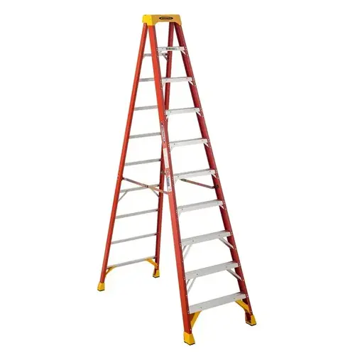 Step Ladder Single-Sided Fiberglass Type IA 10-ft Step Ladder Single-Sided Fiberglass Type IA 10-ft