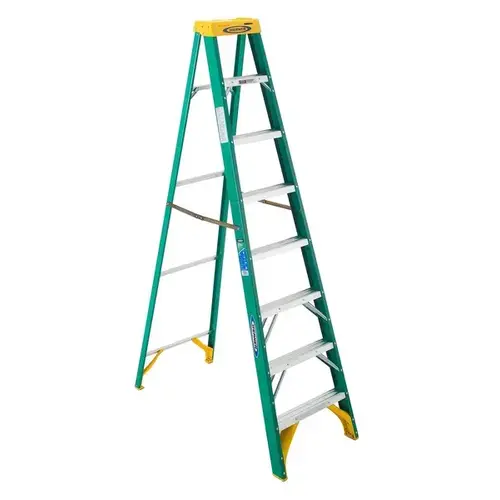 Step Ladder Single-Sided Fiberglass Type II 8-ft Step Ladder Single-Sided Fiberglass Type II 8-ft