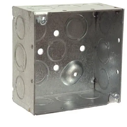 Switch Box Steel 4" Square 2-1/8" Deep Switch Box Steel 4" Square 2-1/8" Deep