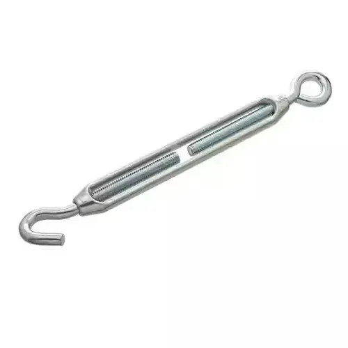 Turnbuckle - Hook/Eye 3/8" x 10-1/2" - Aluminum with Stainless Steel Bolts Turnbuckle - Hook/Eye 3/8" x 10-1/2" - Aluminum with Stainless Steel Bolts