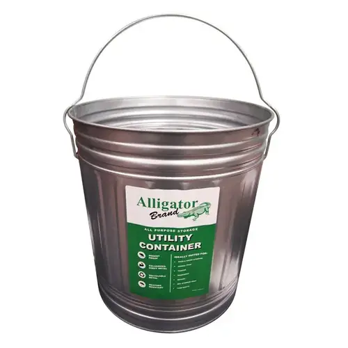 Utility Container Galvanized 10-gallon Utility Container Galvanized 10-gallon