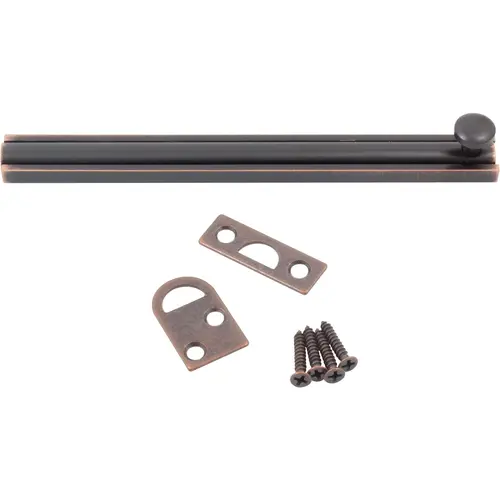 6" Surface Bolt Vintage Bronze 6" Surface Bolt Vintage Bronze