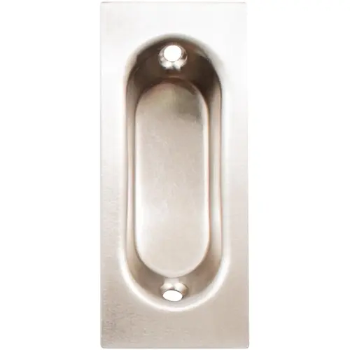 Rectangular Flush Pull - Satin Nickel Rectangular Flush Pull - Satin Nickel