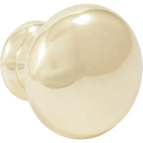 Bi-Fold Closet Door Knob, 1-1/4 Inches, Polished Brass Bi-Fold Closet Door Knob, 1-1/4 Inches, Polished Brass