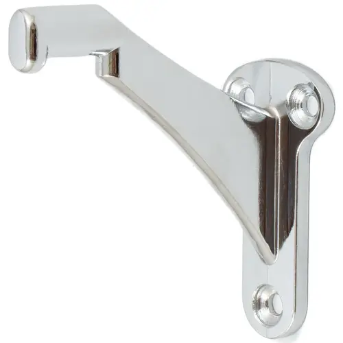 Heavy-Duty Aluminum Handrail Bracket - Polished Chrome Heavy-Duty Aluminum Handrail Bracket - Polished Chrome