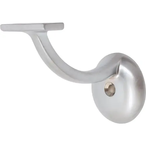 Heavy-Duty Extended Handrail Bracket - Satin Chrome Heavy-Duty Extended Handrail Bracket - Satin Chrome