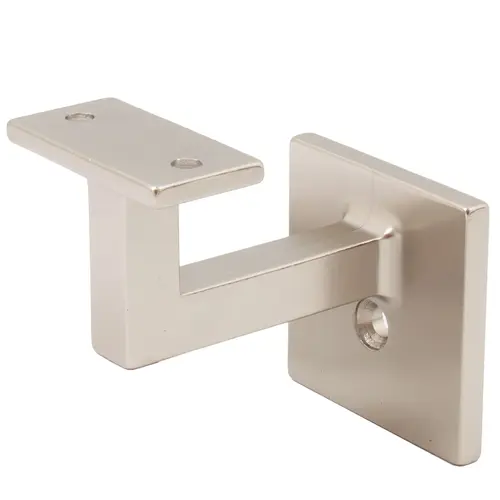 Contemporary Square Handrail Bracket - Satin Nickel Contemporary Square Handrail Bracket - Satin Nickel