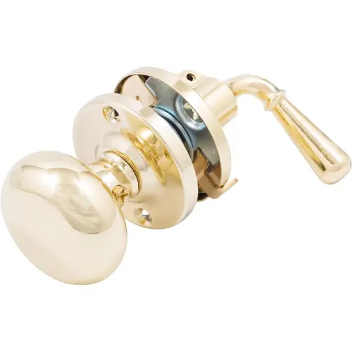 Rim Storm Door Lock - Polished Brass
