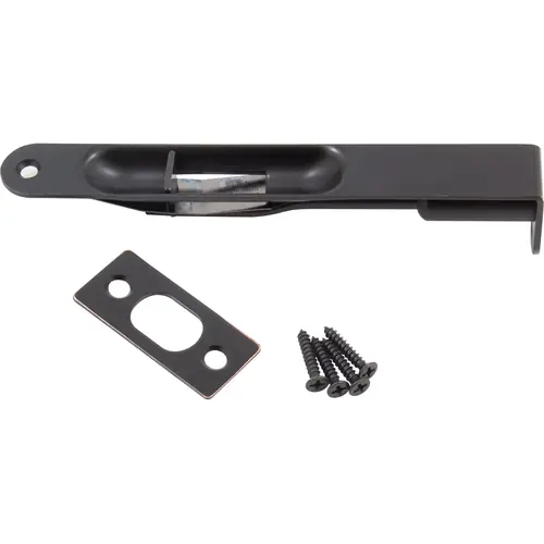Flush Bolt Round Corner x Round Corner 6 Inches Matte Black Flush Bolt Round Corner x Round Corner 6 Inches Matte Black
