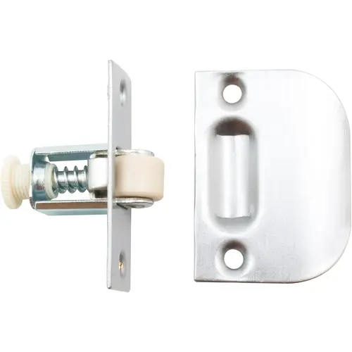 Roller Catch, 2-1/4" x 7/8", Satin Chrome Roller Catch, 2-1/4" x 7/8", Satin Chrome