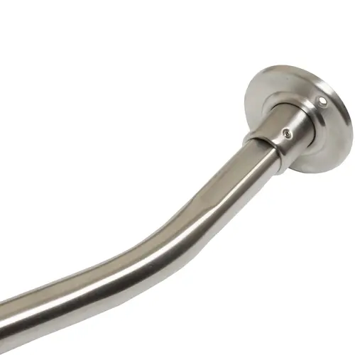Essential 5' Curved Shower Rod - Satin Stainless Steel Essential 5' Curved Shower Rod - Satin Stainless Steel