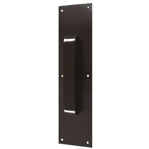4" x 16" Pull Plate with 8" CTC Flat Pull Oil Rubbed Bronze Finish 4" x 16" Pull Plate with 8" CTC Flat Pull Oil Rubbed Bronze Finish