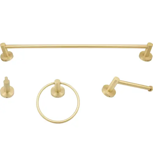 Zurich 4-Piece Set - Satin Brass Zurich 4-Piece Set - Satin Brass