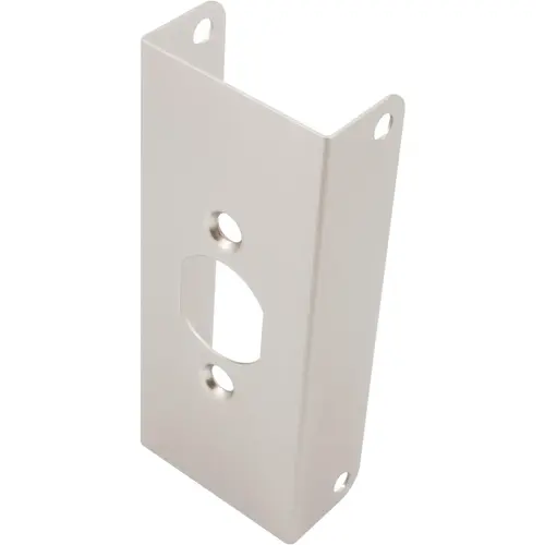 Door Reinforcer, 4-1/2 Inches, Fits 1-3/4" Thick Doors, Satin Nickel Door Reinforcer, 4-1/2 Inches, Fits 1-3/4" Thick Doors, Satin Nickel