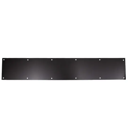 Kick Plate with Screws, 6" x 34", Matte Black Kick Plate with Screws, 6" x 34", Matte Black
