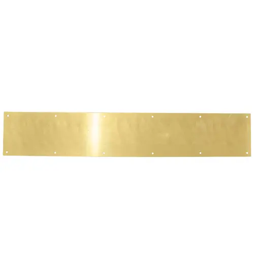 Kick Plate with Screws, 6" x 34", Polished Brass Kick Plate with Screws, 6" x 34", Polished Brass