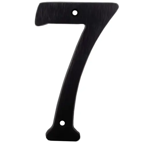 4" Heavy-Duty House Number 7 - Matte Black 4" Heavy-Duty House Number 7 - Matte Black