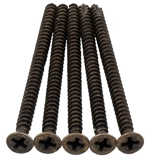 #9 x 2-3/4" Hinge Screws - pack of 100 - Antique Brass #9 x 2-3/4" Hinge Screws - pack of 100 - Antique Brass