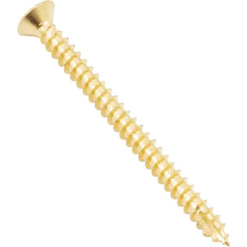 Hinge Screw Pack (6/pk #9 x 2-1/4") - Brass