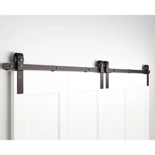 Barn Strap Folding Door Hardware Set for 60" Opening - Matte Black Barn Strap Folding Door Hardware Set for 60" Opening - Matte Black