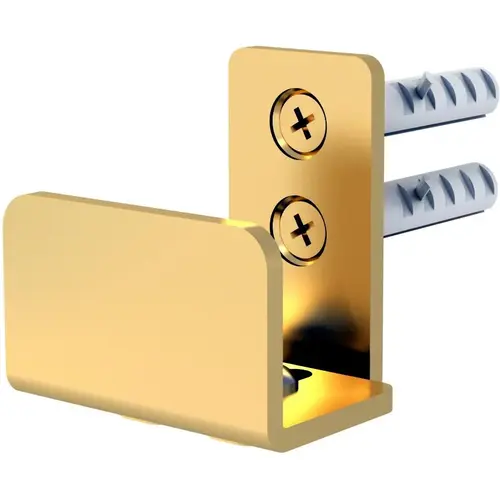 Wall Mount Door Guide - Satin Brass Wall Mount Door Guide - Satin Brass