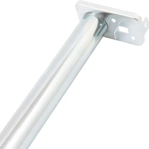 Adjustable Closet Rod, Adjusts from 48" to 72", Bright Zinc Adjustable Closet Rod, Adjusts from 48" to 72", Bright Zinc