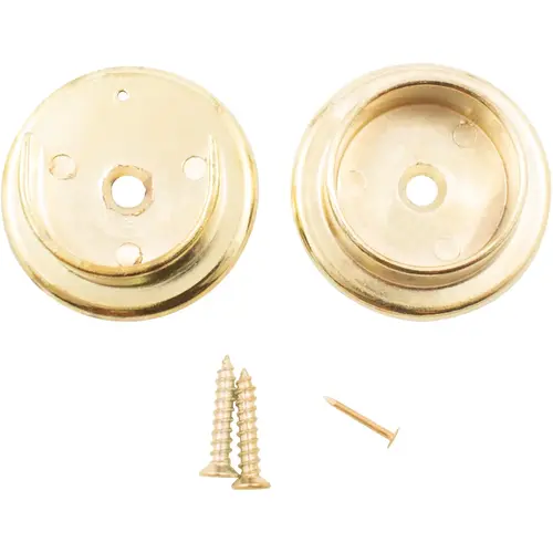 Heavy-Duty Pole Sockets - Polished Brass Heavy-Duty Pole Sockets - Polished Brass