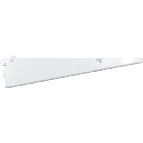 12" Double Track Shelf Bracket for Wire Shelf - White 12" Double Track Shelf Bracket for Wire Shelf - White