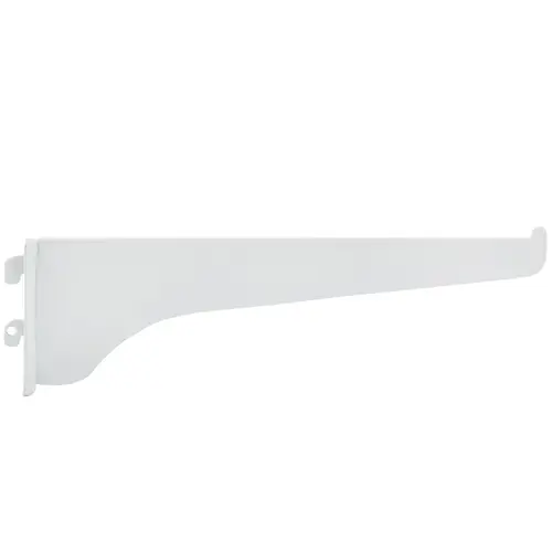8" Single Track Shelf Bracket - White