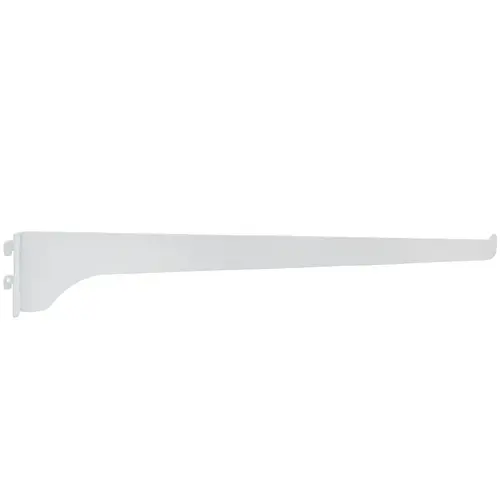 14" Single Track Shelf Bracket - White