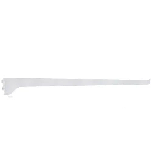 Single Track Shelf Bracket, 20 Inches, White Single Track Shelf Bracket, 20 Inches, White